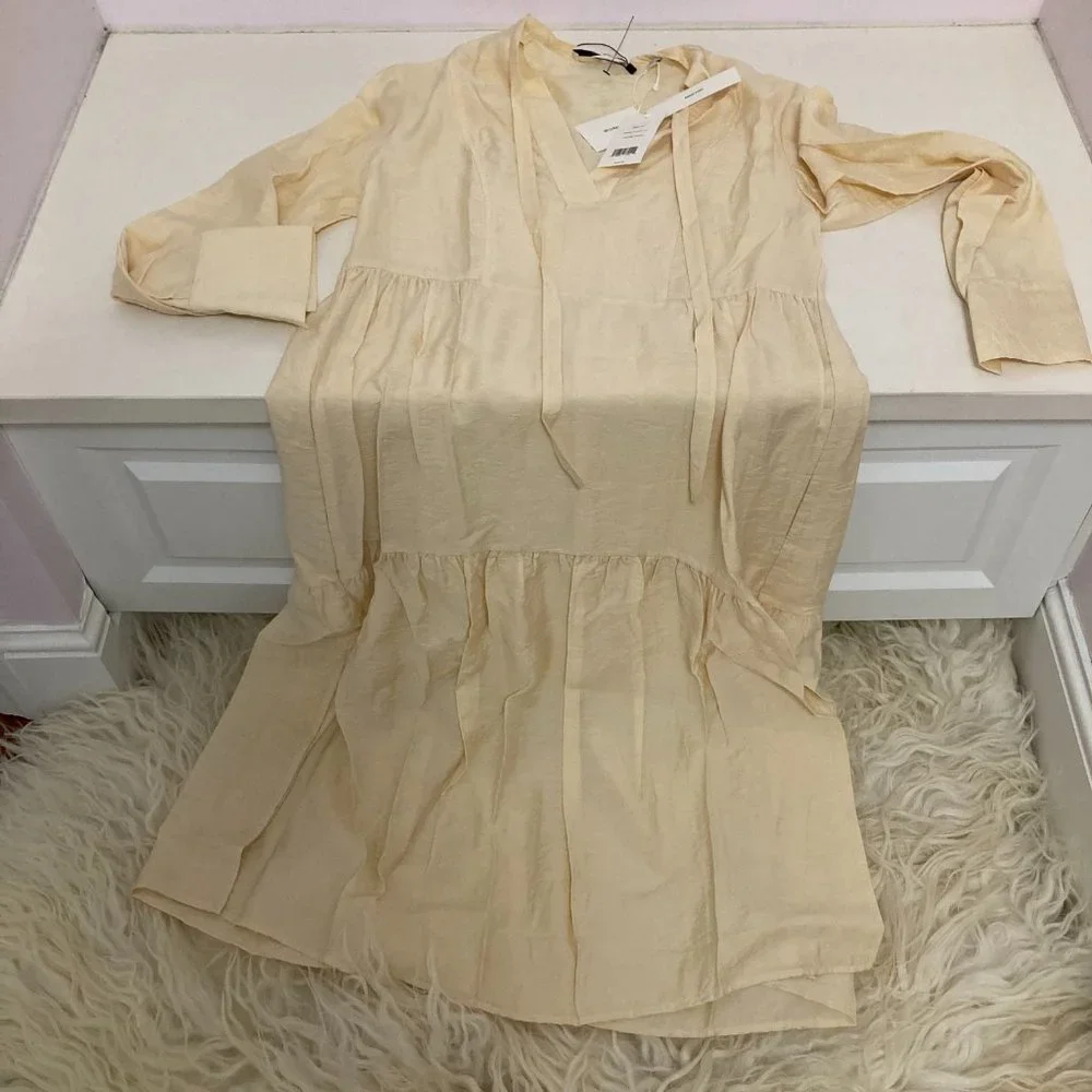 VINCE Mock Neck Midi Length Dress - Picture 5 of 14